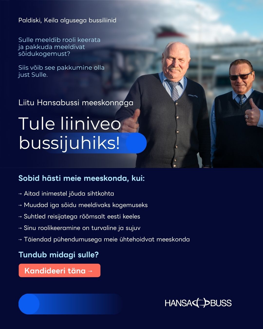 liiniveo bussijuht - hansabuss